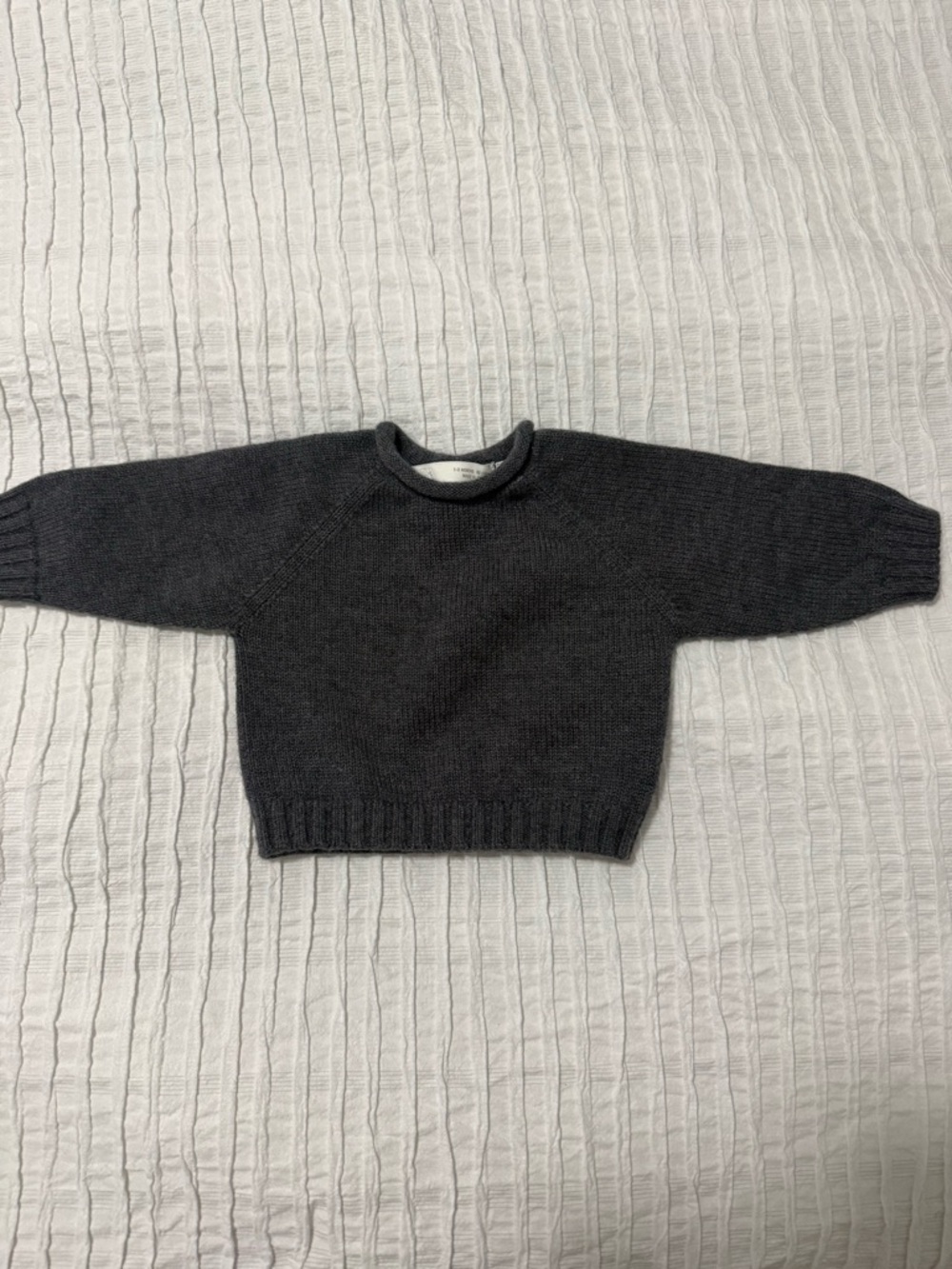 Zara Charcoal Gray Knit Sweater